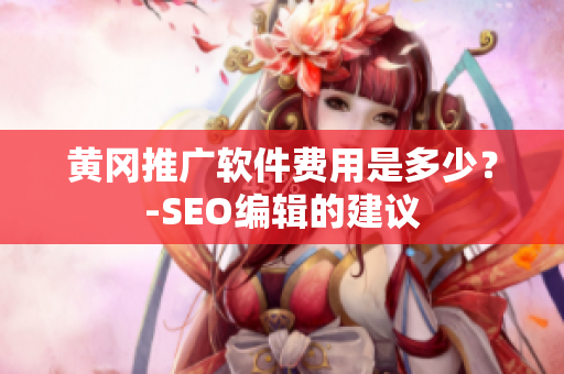 黄冈推广软件费用是多少？-SEO编辑的建议