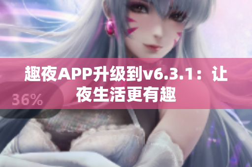 趣夜APP升级到v6.3.1：让夜生活更有趣