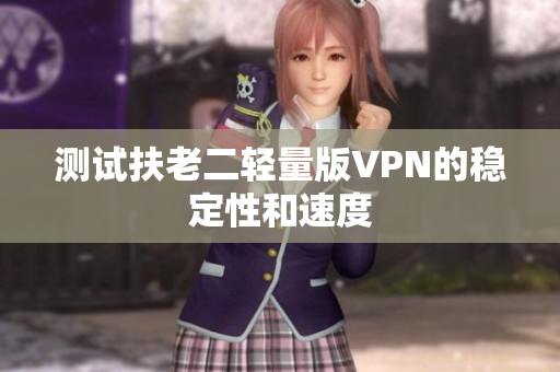 测试扶老二轻量版VPN的稳定性和速度