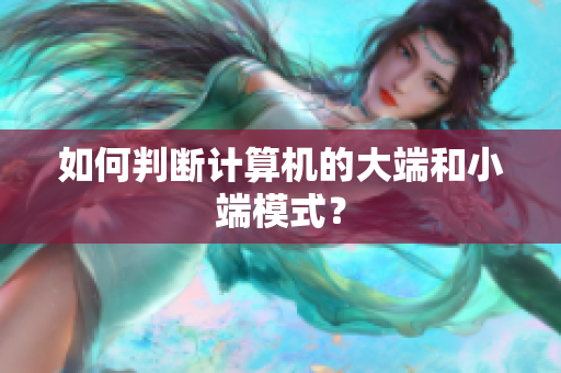 如何判断计算机的大端和小端模式？