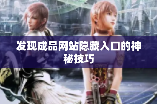 发现成品网站隐藏入口的神秘技巧