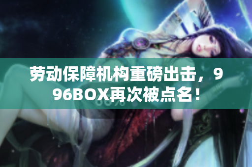 劳动保障机构重磅出击，996BOX再次被点名！