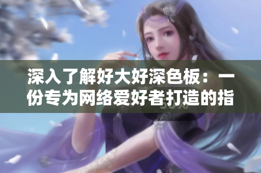 深入了解好大好深色板：一份专为网络爱好者打造的指南