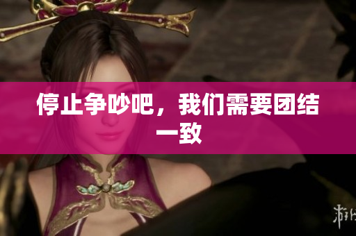 停止争吵吧，我们需要团结一致