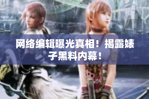 网络编辑曝光真相！揭露婊子黑料内幕！