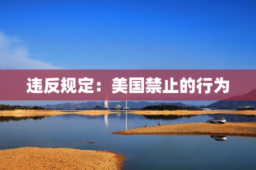 违反规定：美国禁止的行为