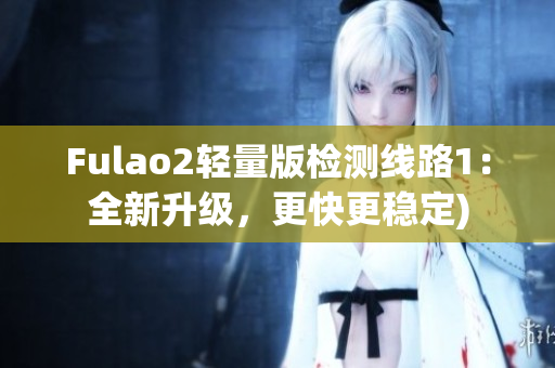 Fulao2轻量版检测线路1：全新升级，更快更稳定)