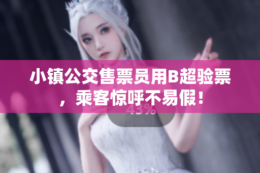 小镇公交售票员用B超验票，乘客惊呼不易假！