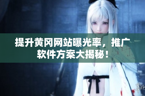 提升黄冈网站曝光率，推广软件方案大揭秘！