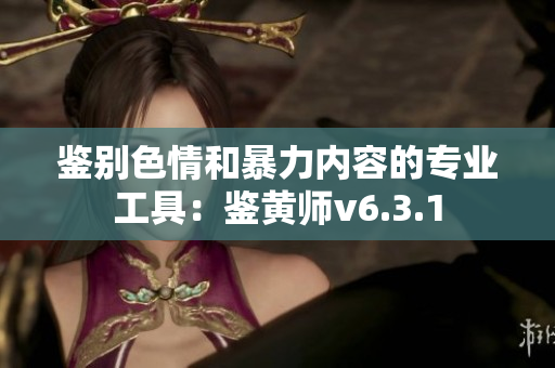 鉴别色情和暴力内容的专业工具：鉴黄师v6.3.1