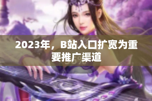 2023年，B站入口扩宽为重要推广渠道