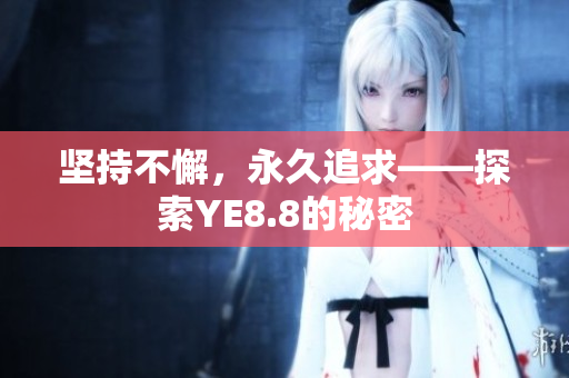 坚持不懈，永久追求——探索YE8.8的秘密