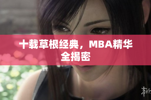 十载草根经典，MBA精华全揭密
