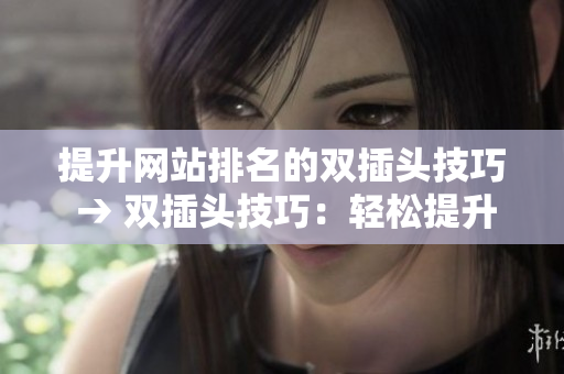 提升网站排名的双插头技巧 → 双插头技巧：轻松提升网站排名