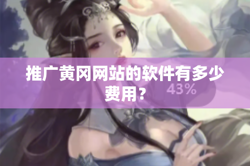 推广黄冈网站的软件有多少费用？