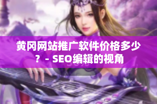 黄冈网站推广软件价格多少？- SEO编辑的视角