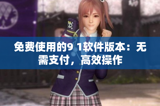 免费使用的9 1软件版本：无需支付，高效操作